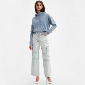 Levi’s Made and Crafted Cargo Straight Crop Jean Light Wash - 23
